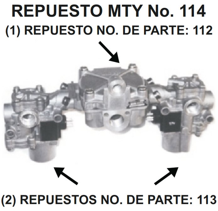 MABI Exportaciones Repuesto 112 113 y 114